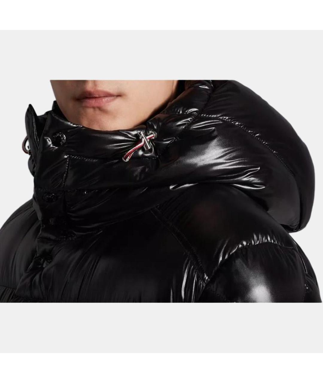 MONCLER Черный пуховик, фото 5