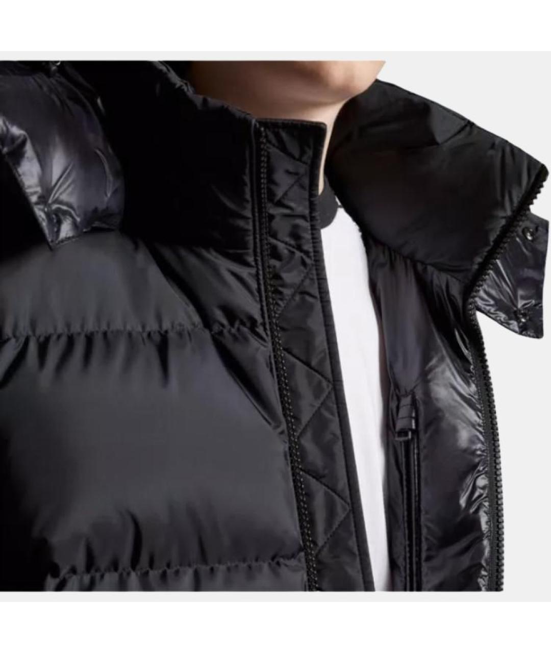 MONCLER Черный пуховик, фото 3