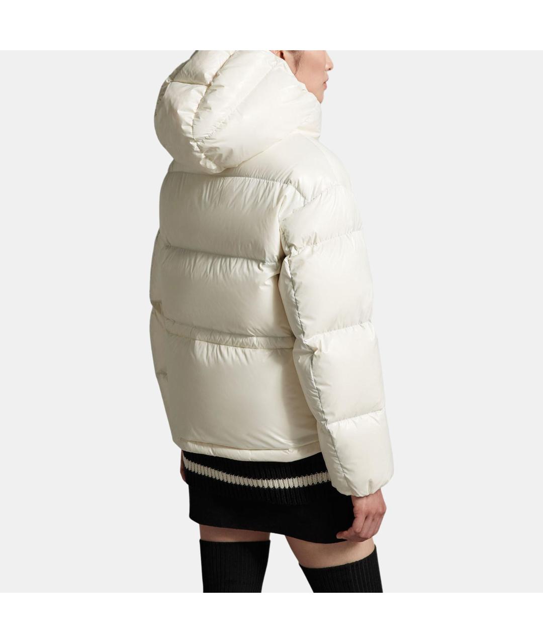 MONCLER Белый пуховик, фото 4