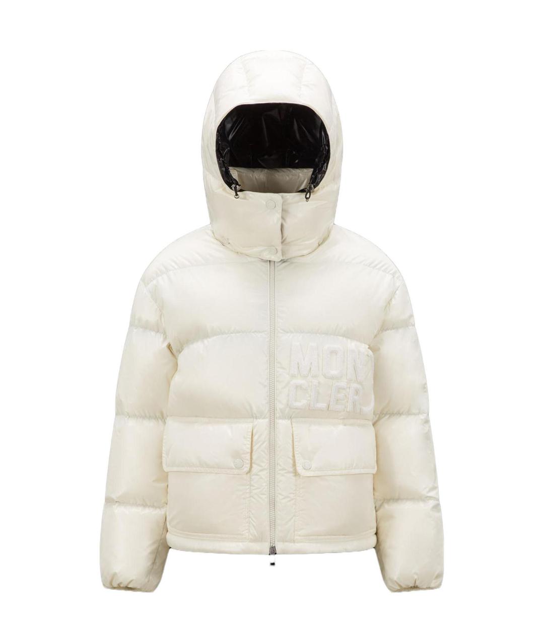 MONCLER Белый пуховик, фото 1