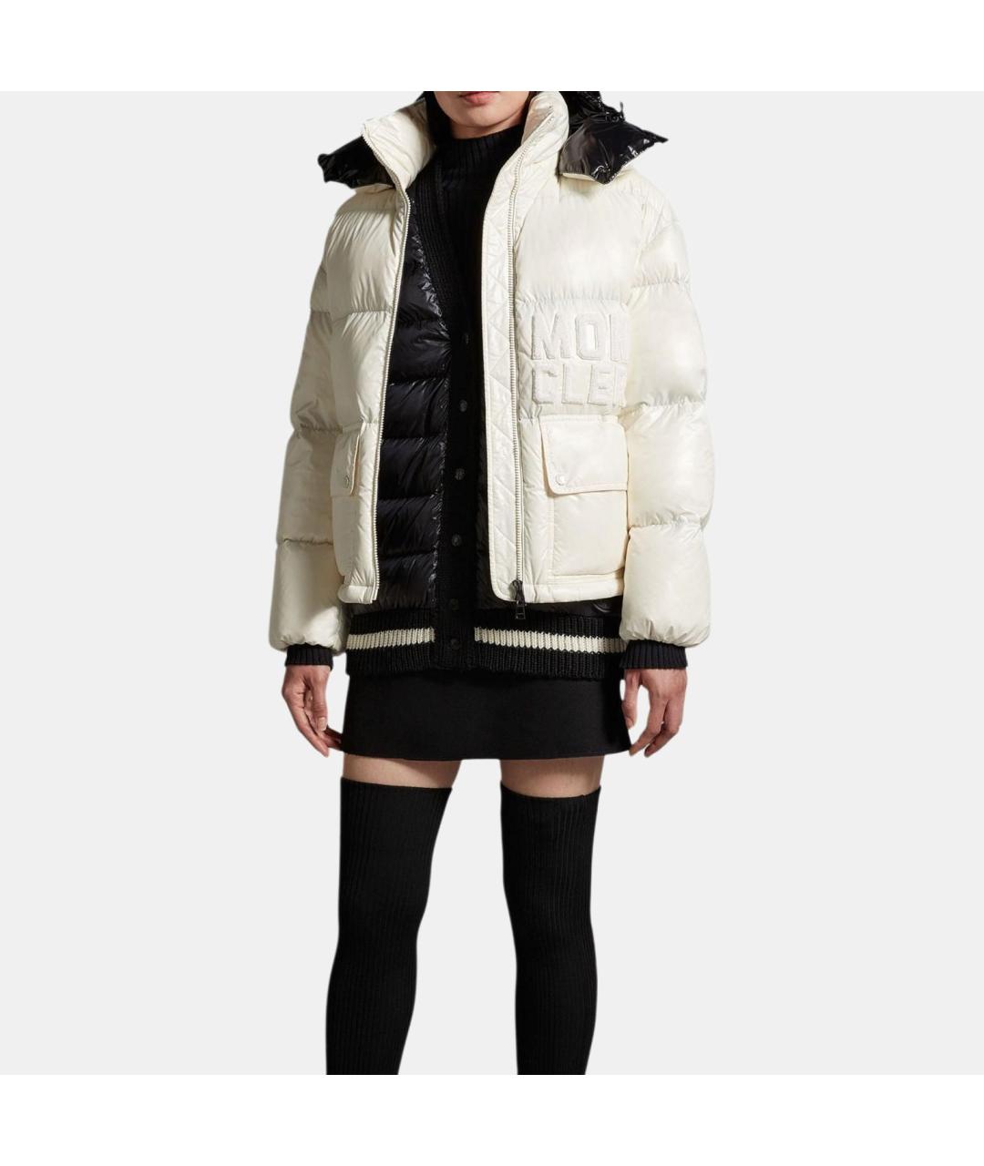 MONCLER Белый пуховик, фото 5