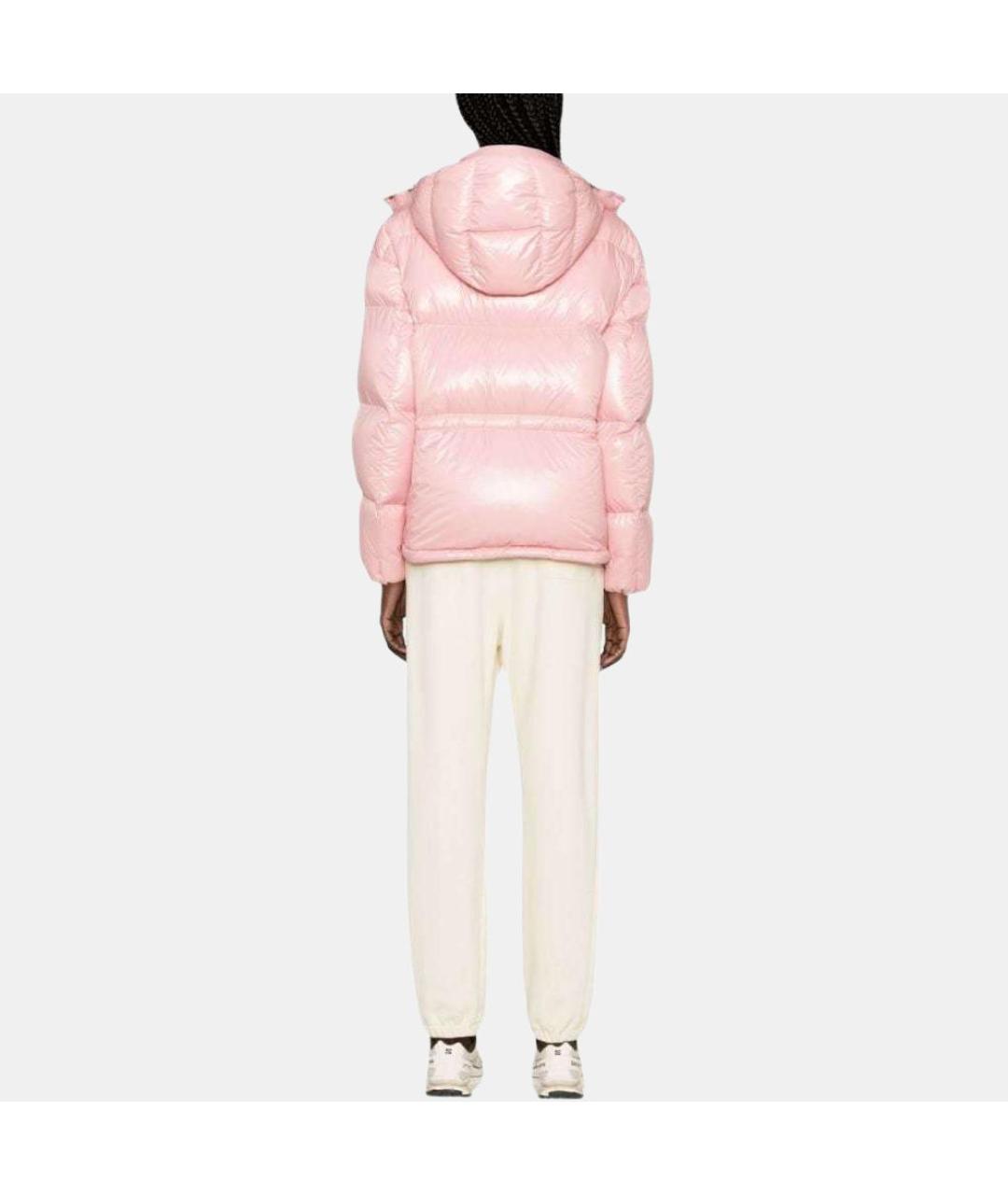 MONCLER Розовый пуховик, фото 4