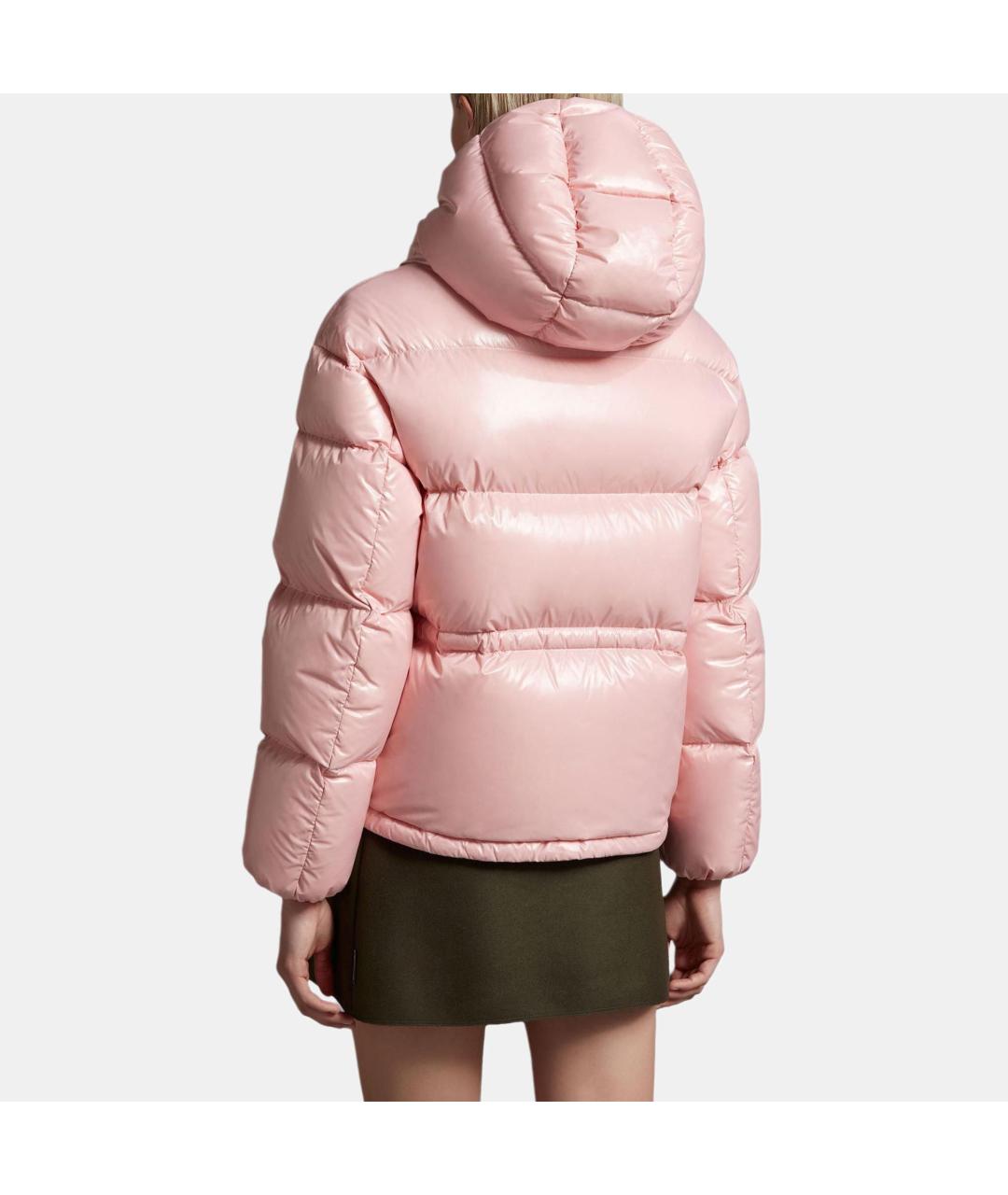 MONCLER Розовый пуховик, фото 3