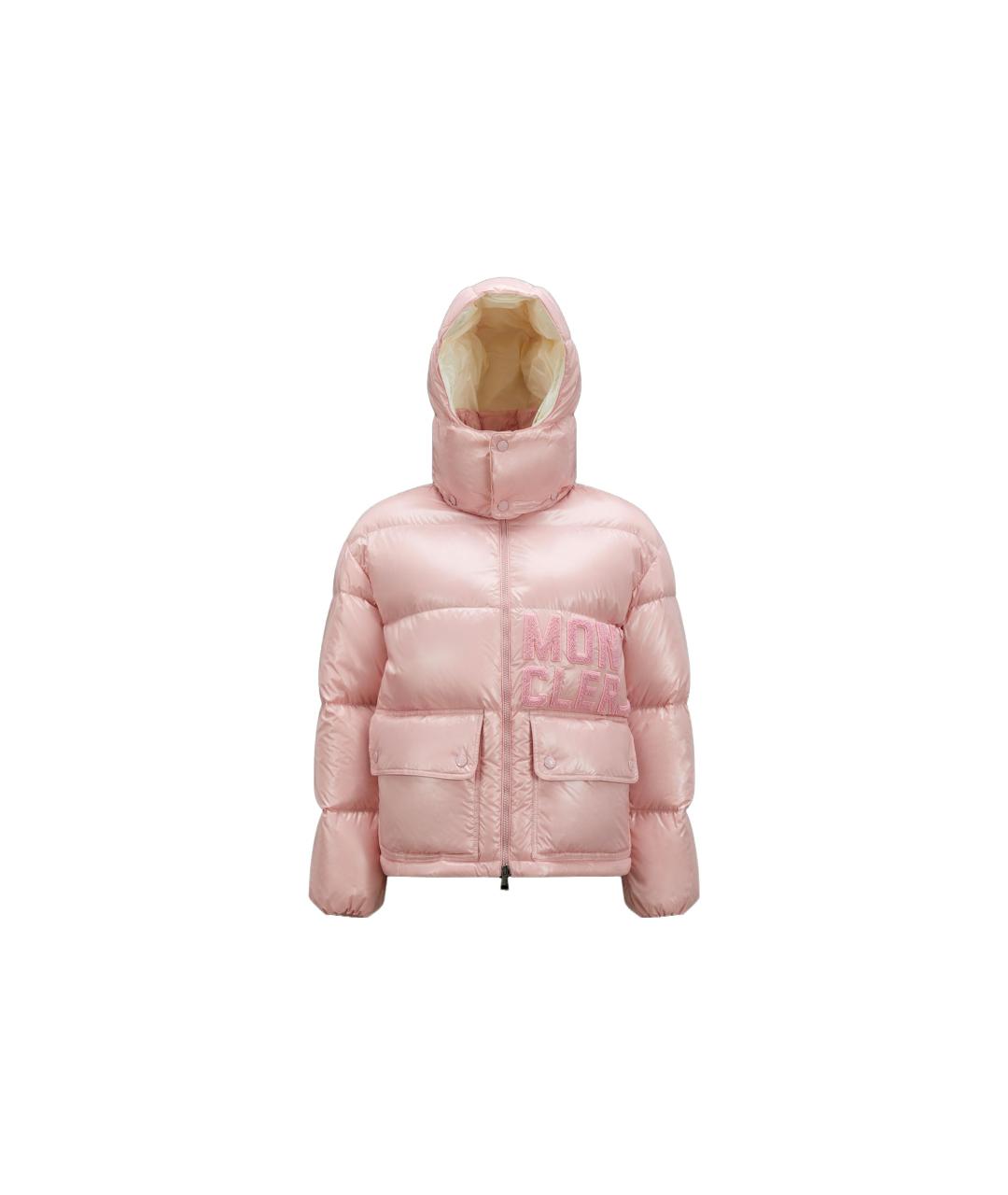 MONCLER Розовый пуховик, фото 6