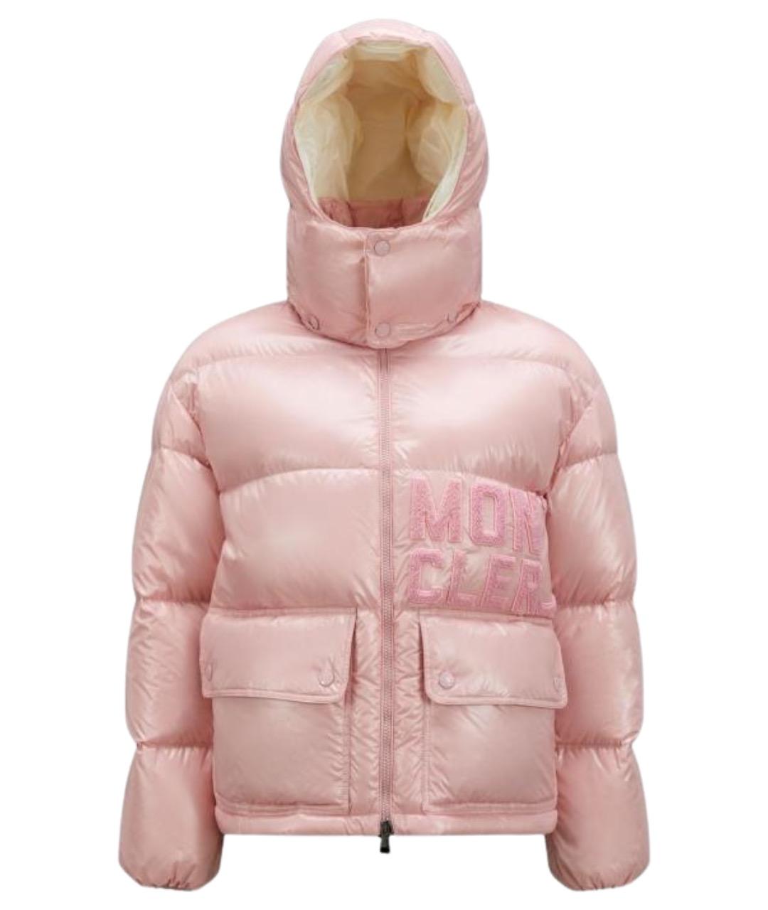 MONCLER Розовый пуховик, фото 1