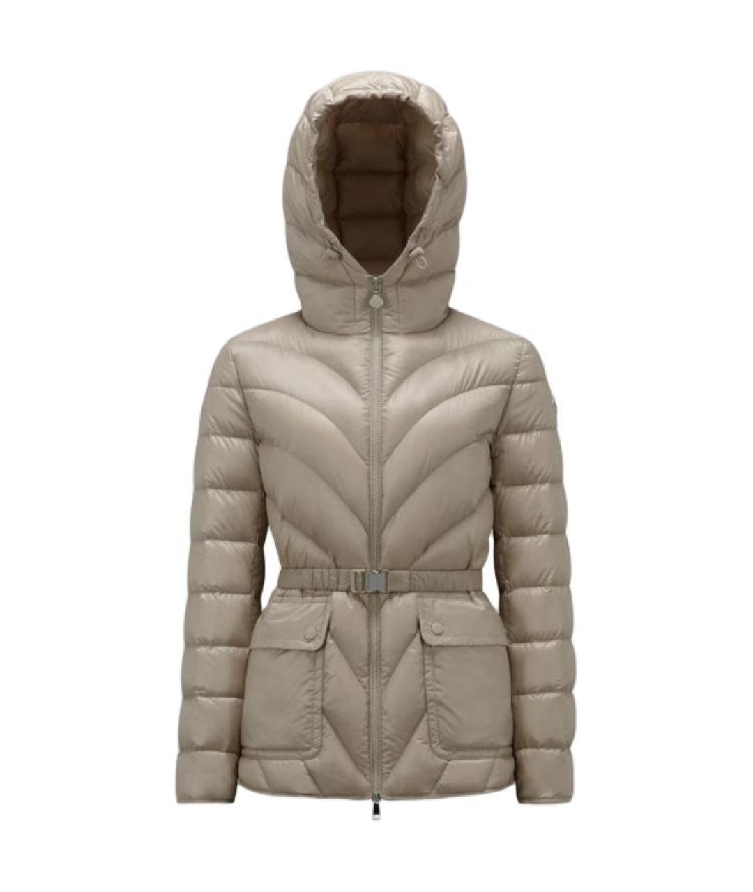 MONCLER Бежевый пуховик, фото 1
