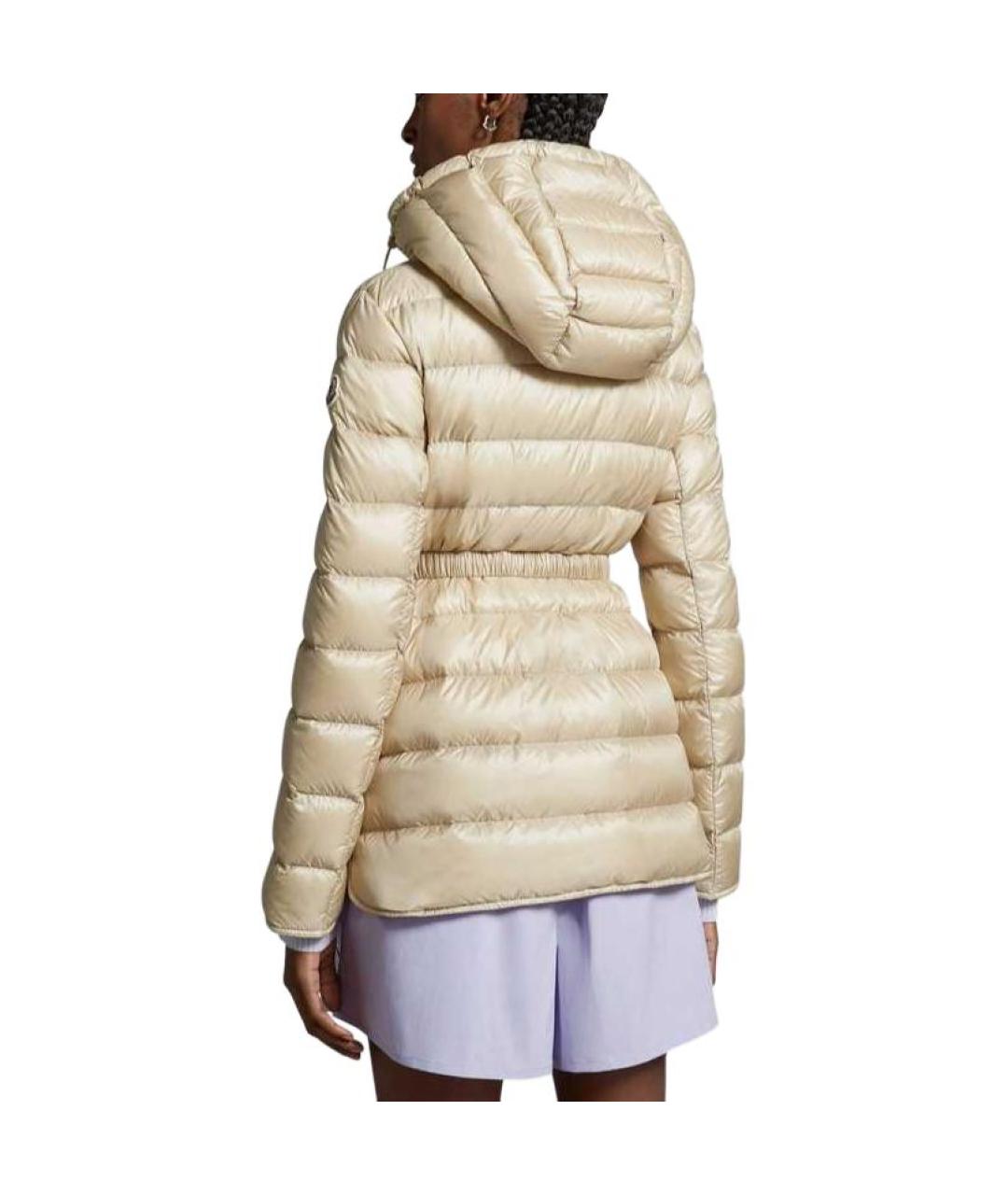 MONCLER Бежевый пуховик, фото 3
