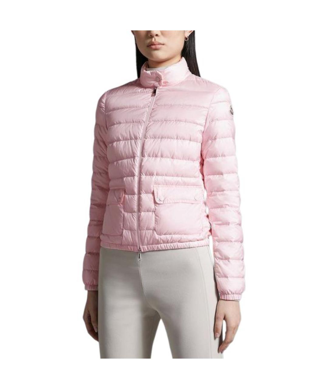 MONCLER Розовый пуховик, фото 2