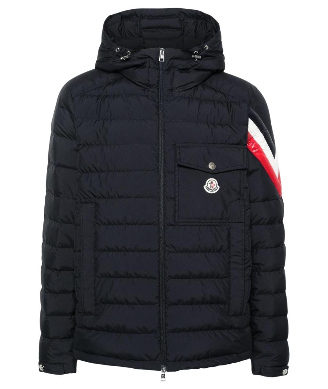 MONCLER Синяя полиамидовая куртка, фото 1