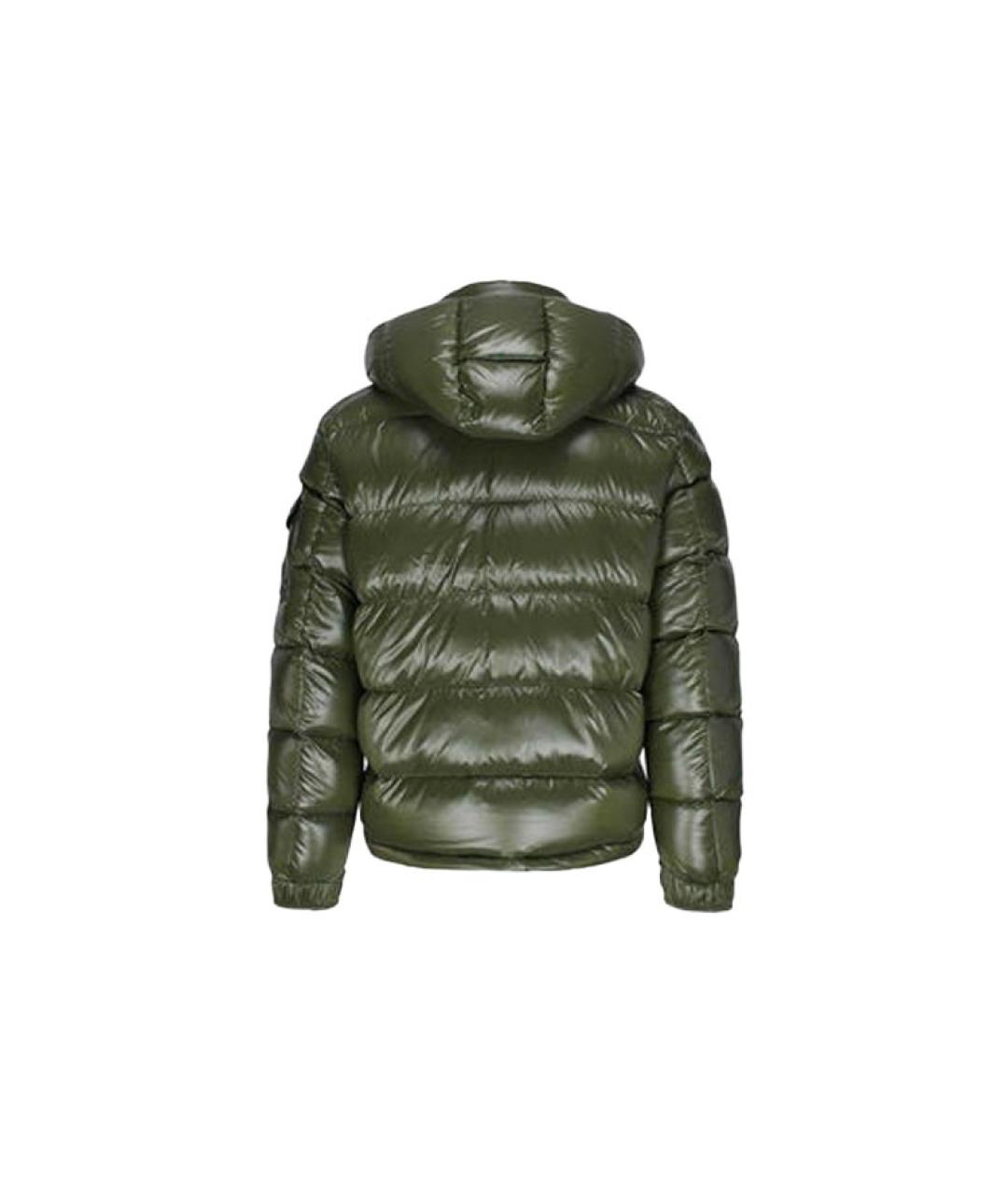 MONCLER Зеленый пуховик, фото 3