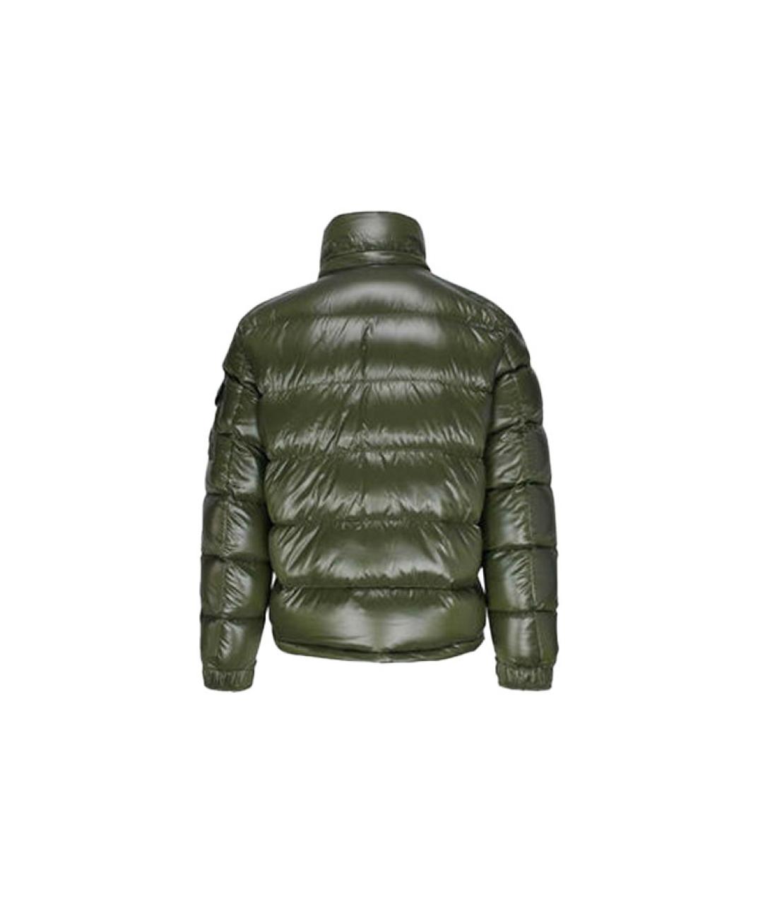 MONCLER Зеленый пуховик, фото 4