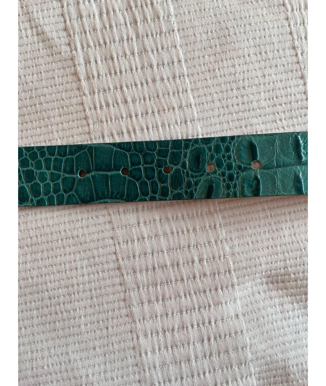FURLA Бирюзовый кожаный ремень, фото 5