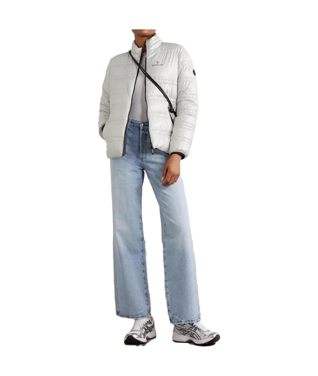 MONCLER Белая полиамидовая куртка, фото 2