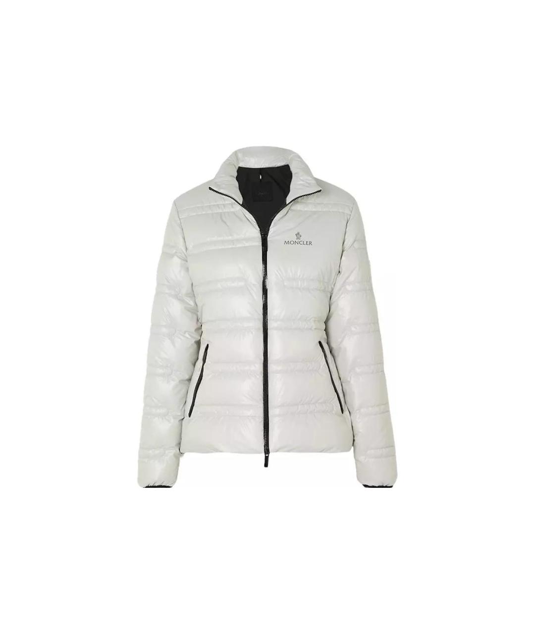 MONCLER Белая полиамидовая куртка, фото 1
