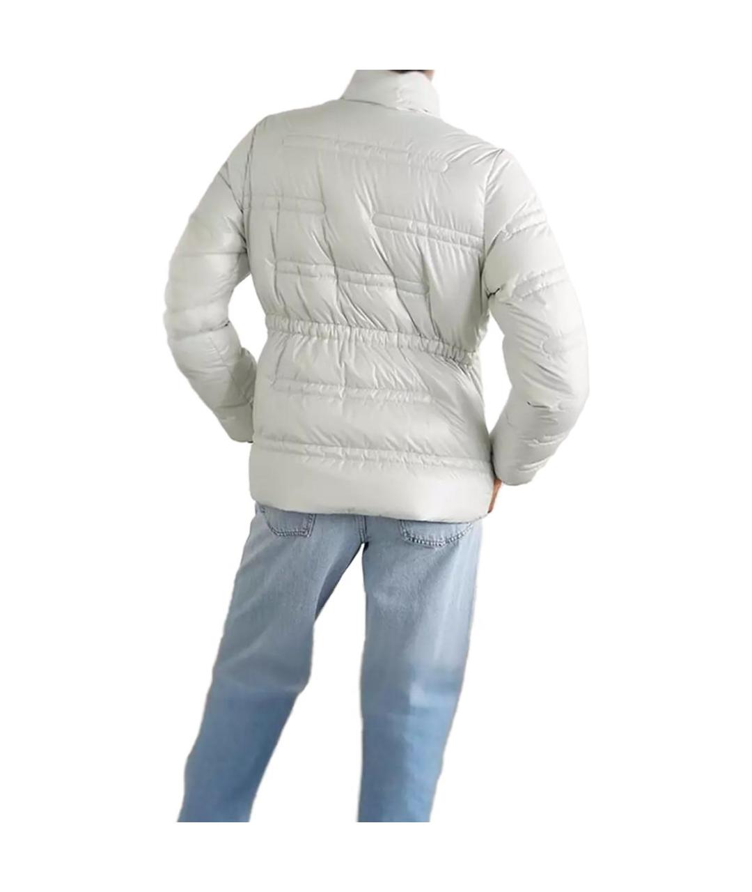 MONCLER Белая полиамидовая куртка, фото 3