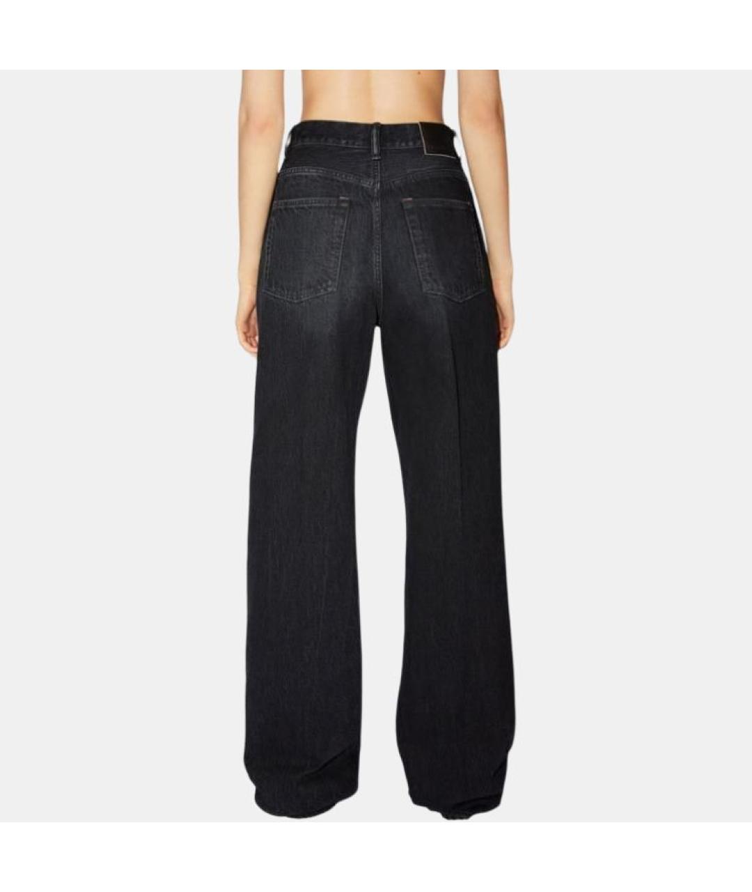 ACNE STUDIOS Черные хлопковые прямые джинсы, фото 3