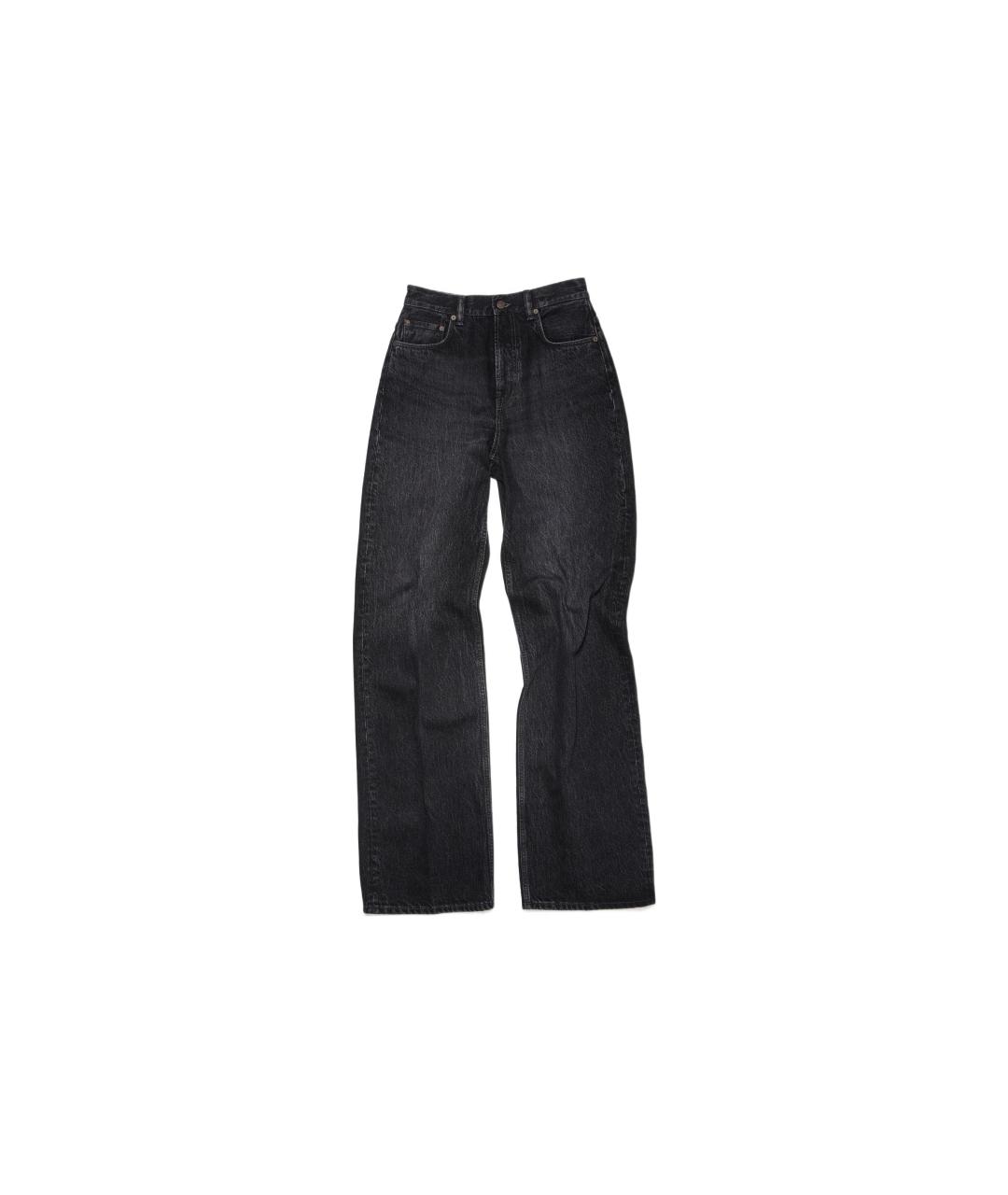ACNE STUDIOS Черные хлопковые прямые джинсы, фото 6