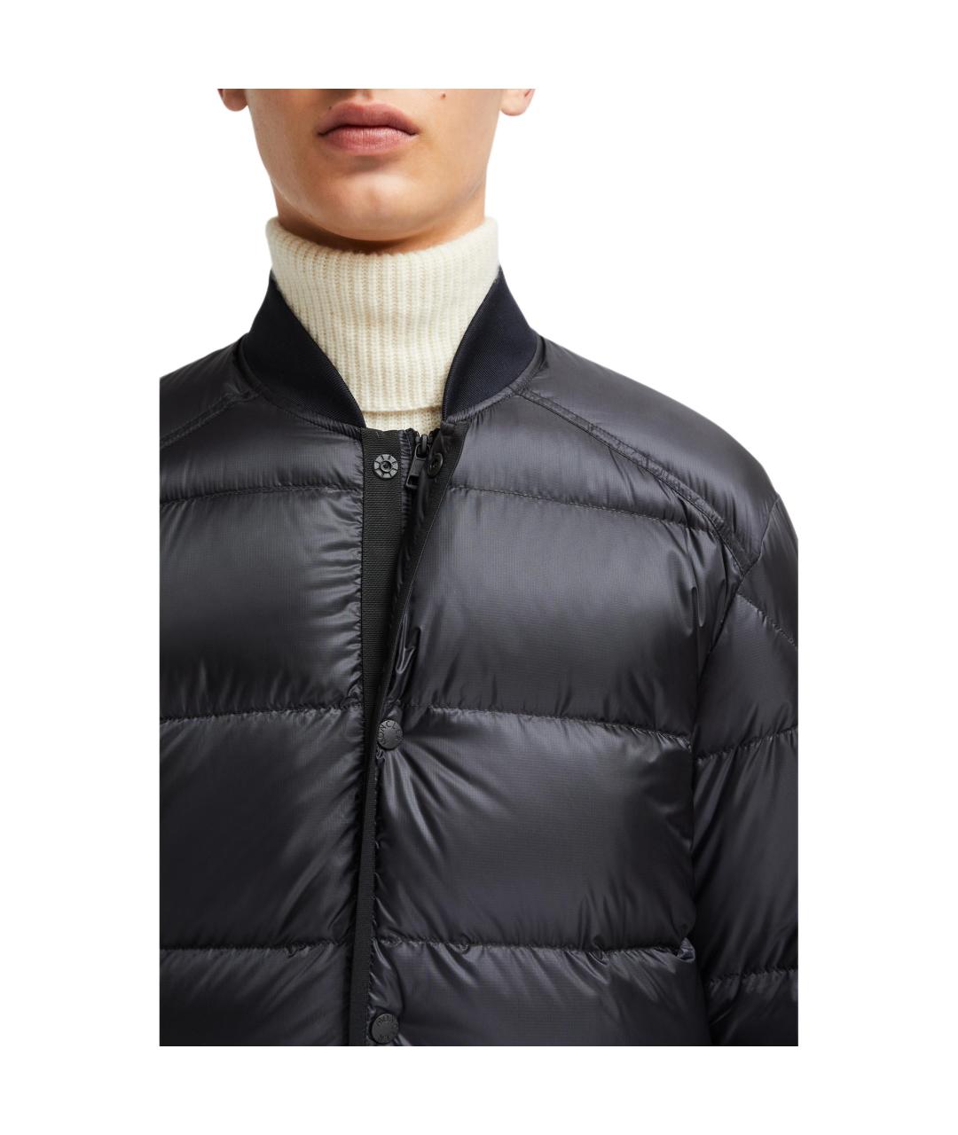 MONCLER Черный пуховик, фото 5