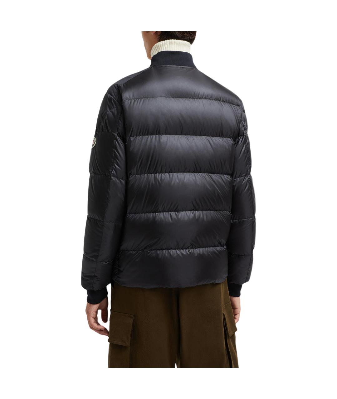 MONCLER Черный пуховик, фото 4