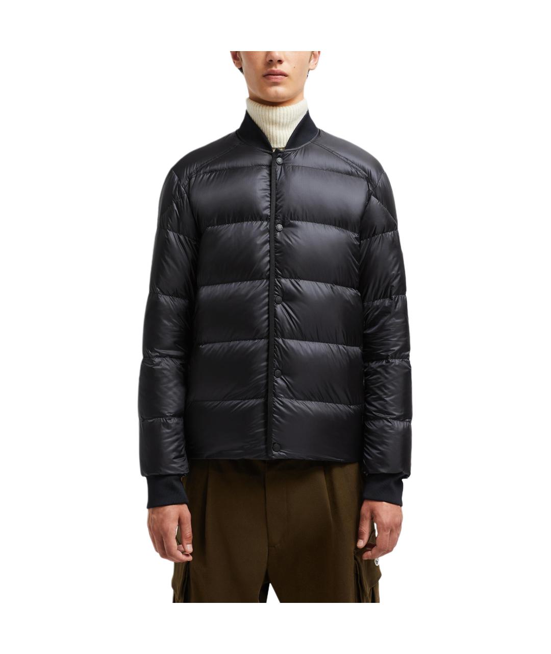 MONCLER Черный пуховик, фото 3