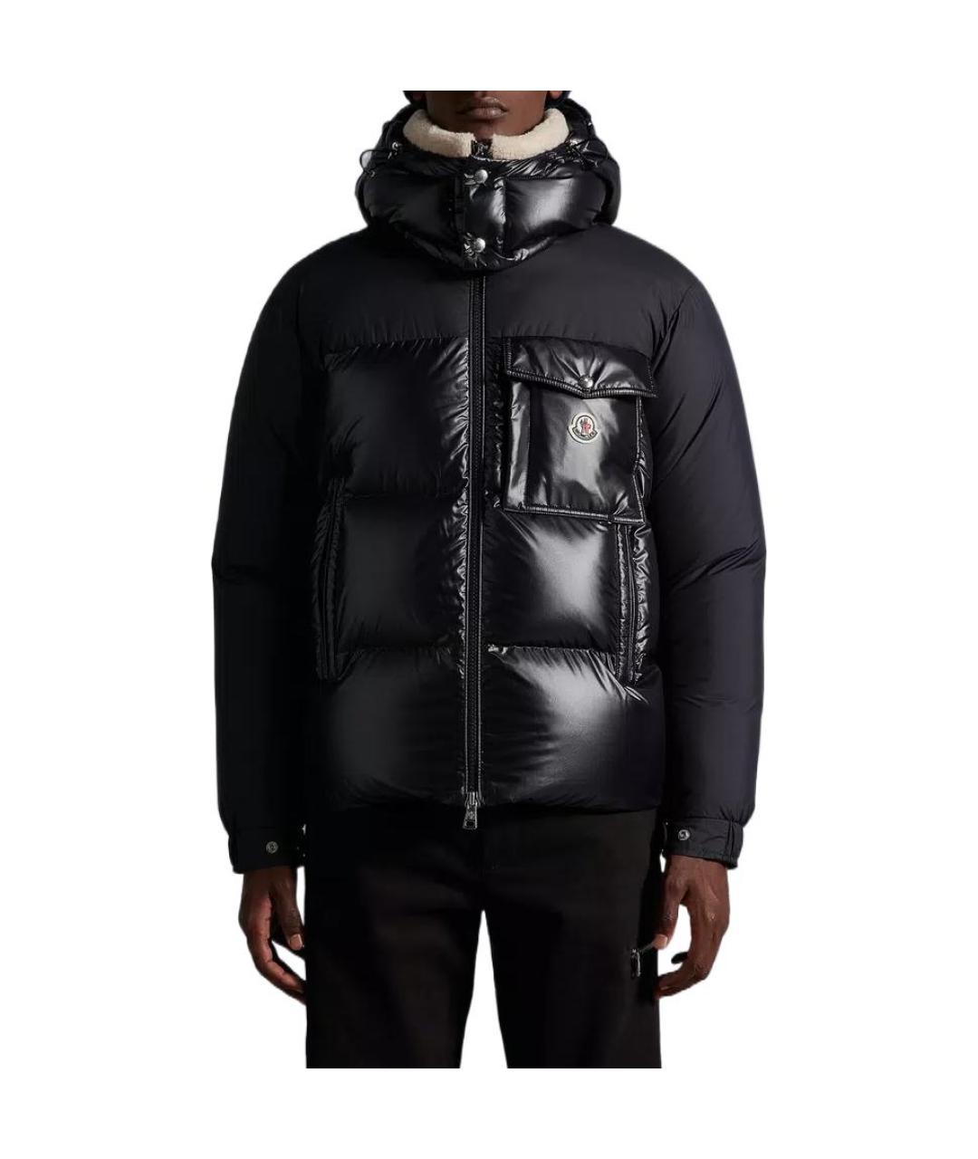 MONCLER Темно-синий пуховик, фото 3