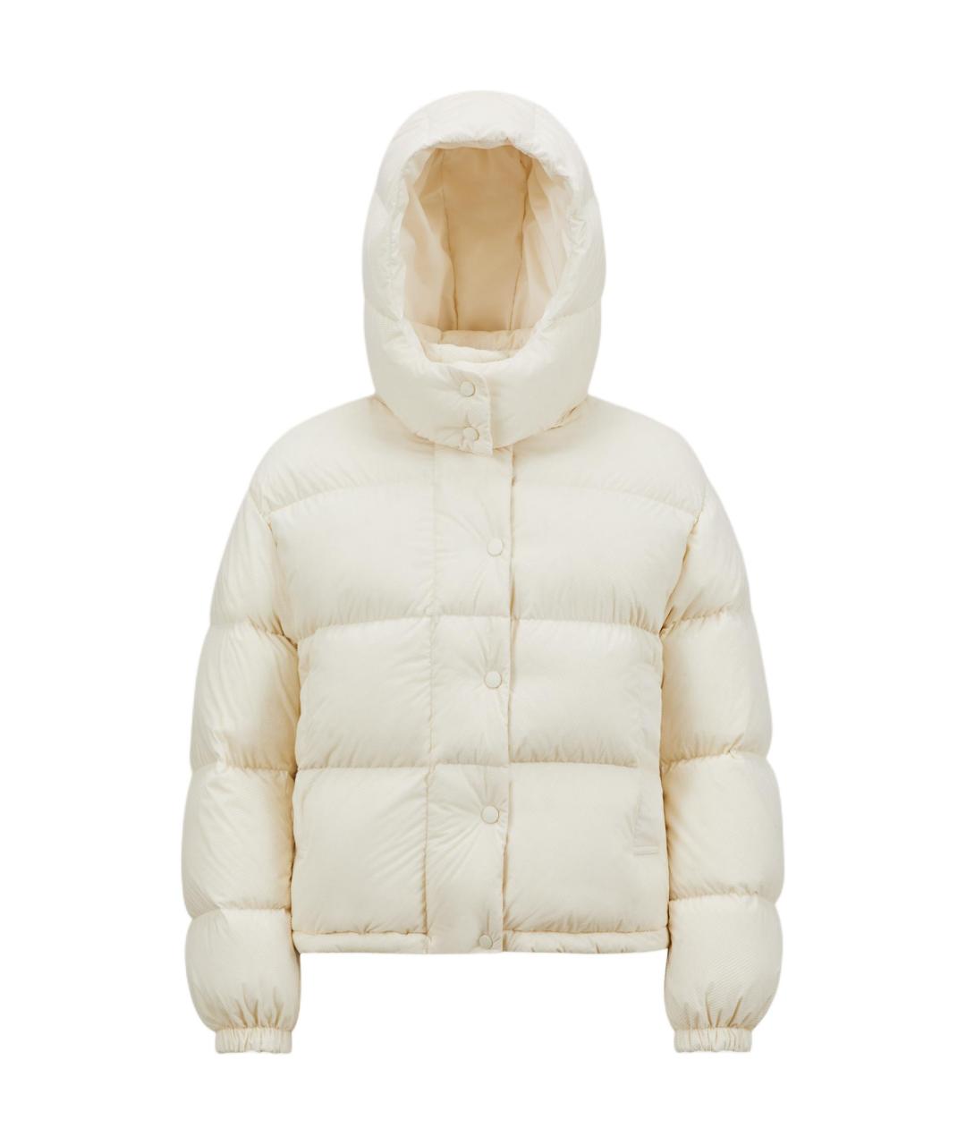 MONCLER Белый пуховик, фото 1