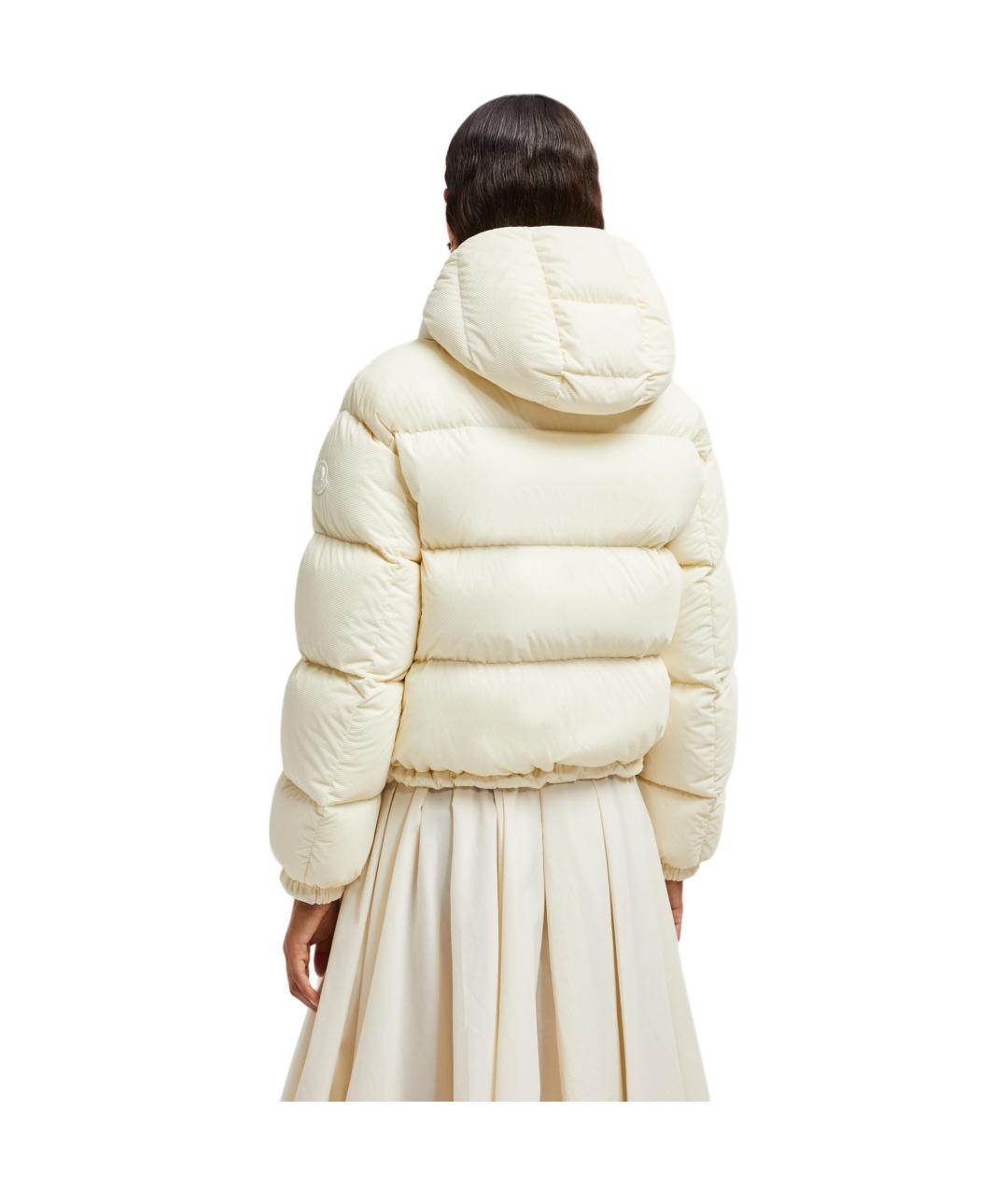 MONCLER Белый пуховик, фото 3