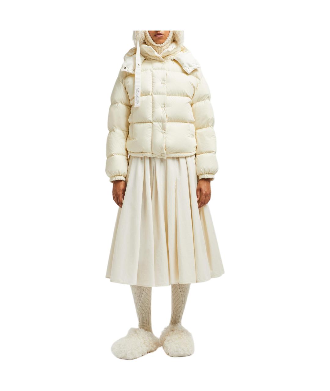 MONCLER Белый пуховик, фото 2