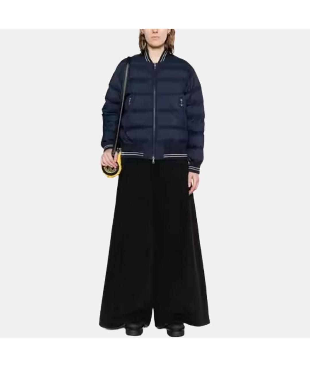 MONCLER Синий пуховик, фото 4