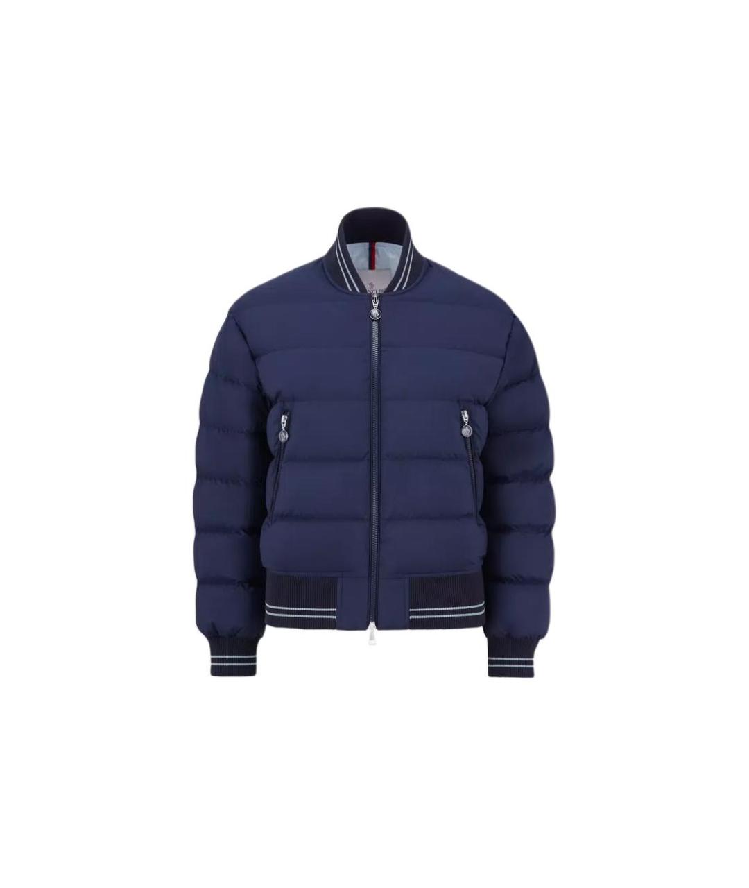 MONCLER Синий пуховик, фото 1