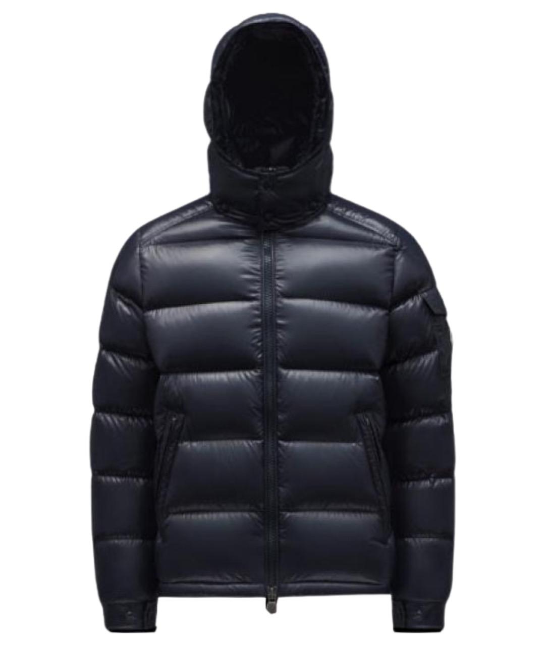 MONCLER Синий пуховик, фото 1