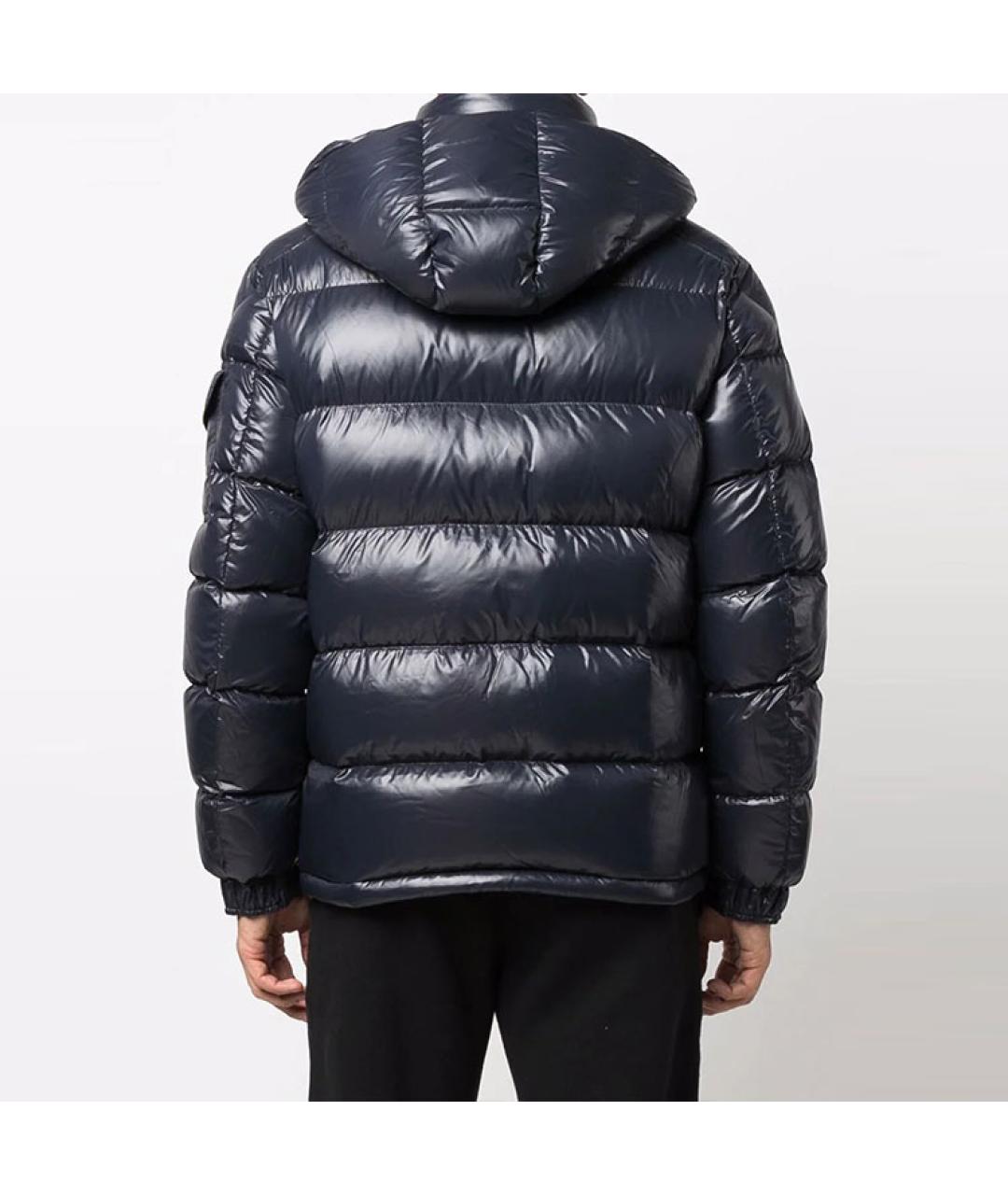 MONCLER Синий пуховик, фото 4