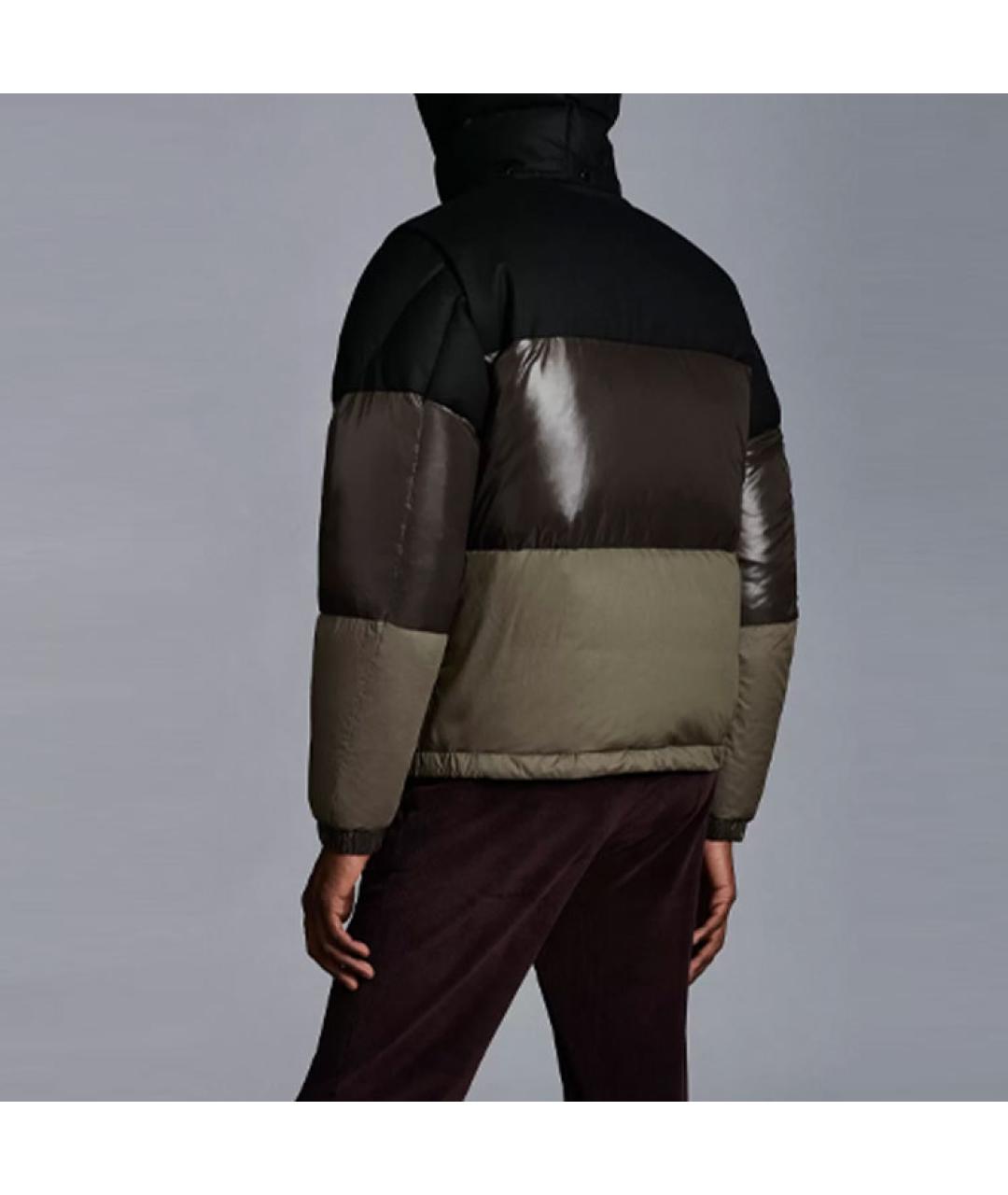 MONCLER Черный пуховик, фото 4