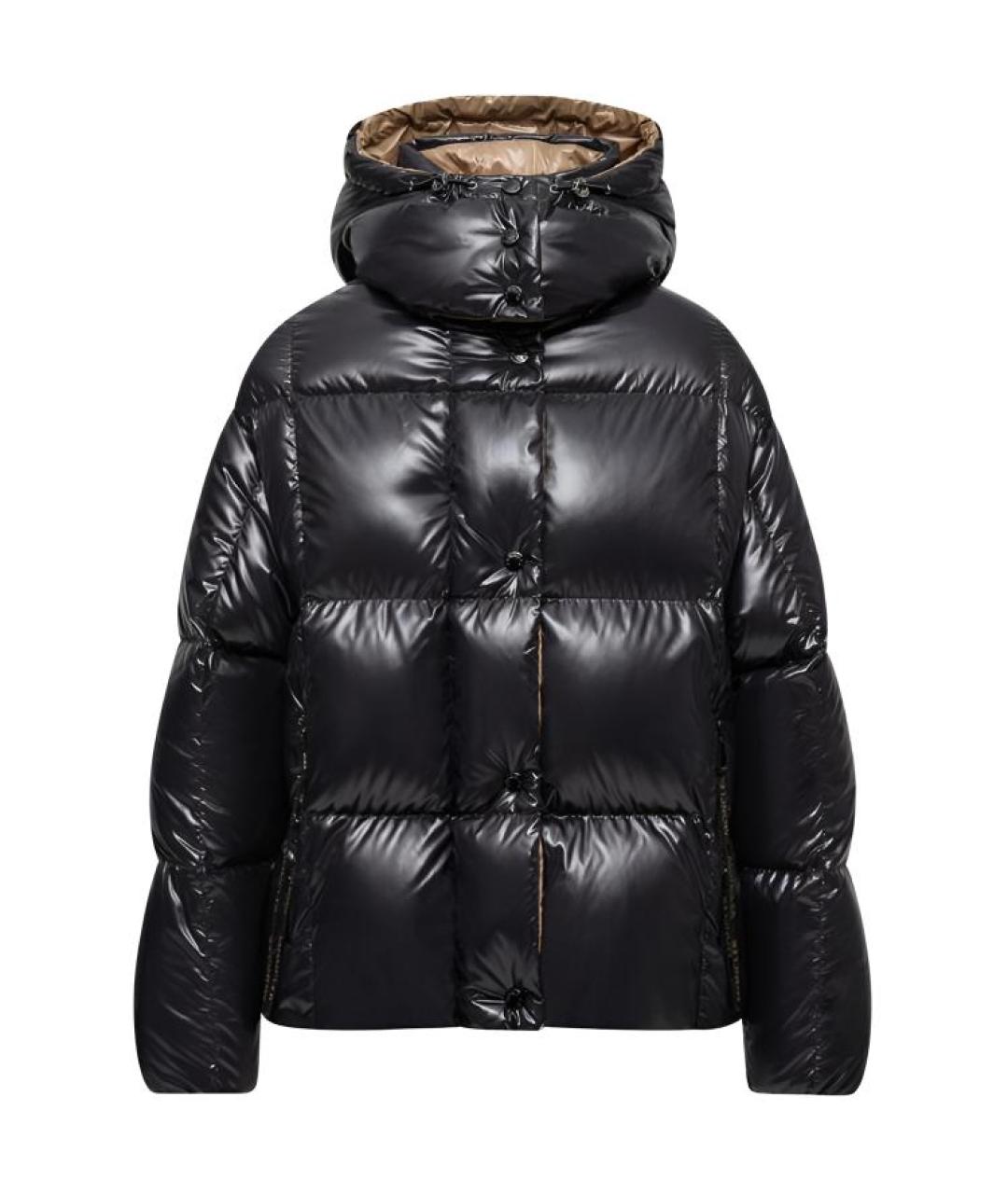 MONCLER Черный пуховик, фото 1
