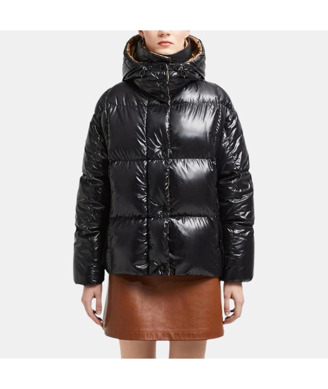MONCLER Черный пуховик, фото 4