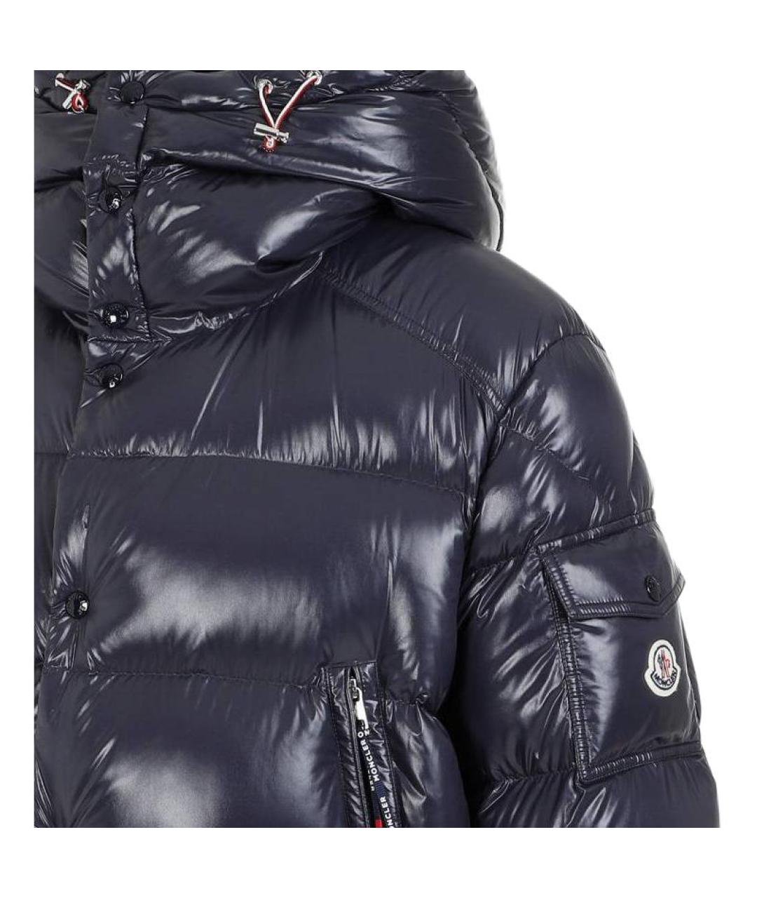 MONCLER Синий пуховик, фото 3