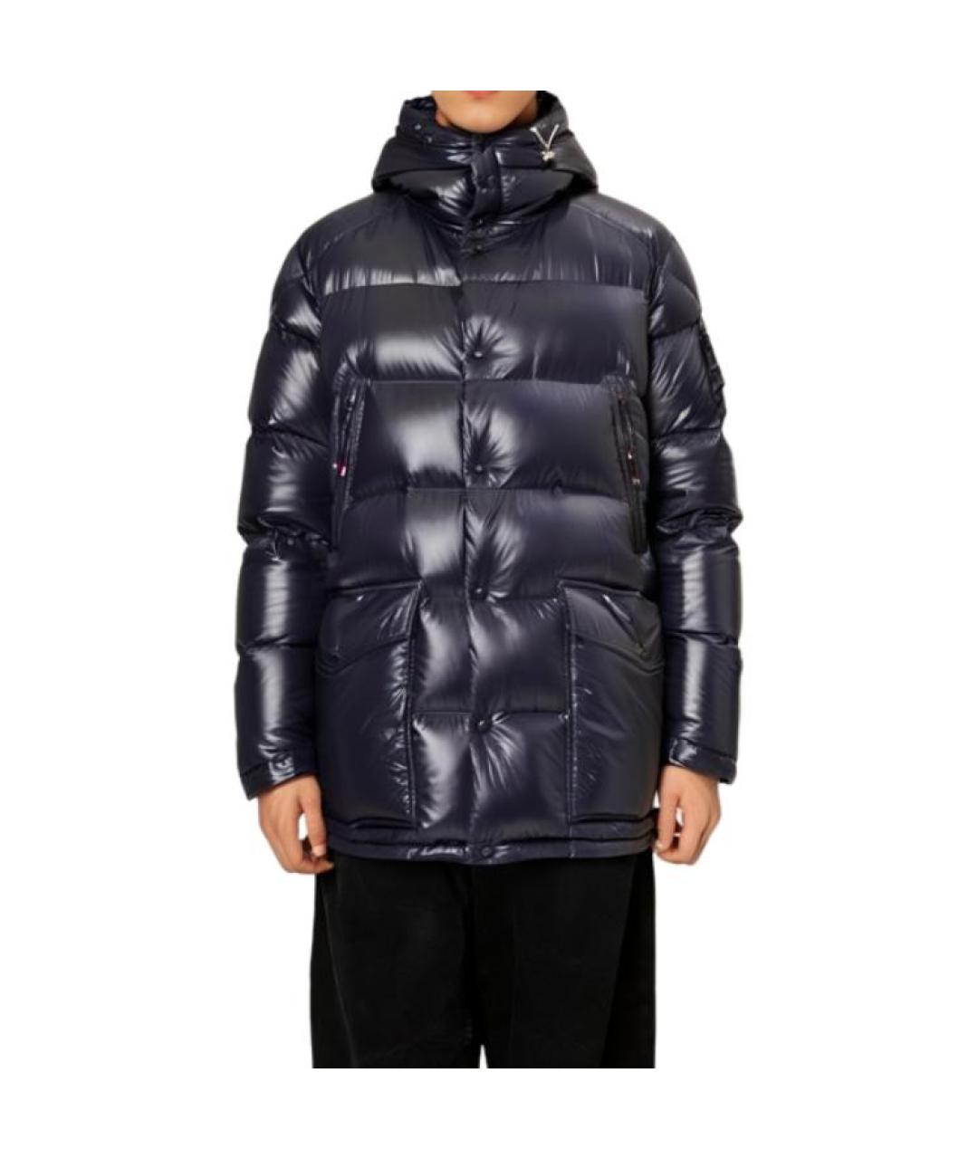 MONCLER Синий пуховик, фото 4