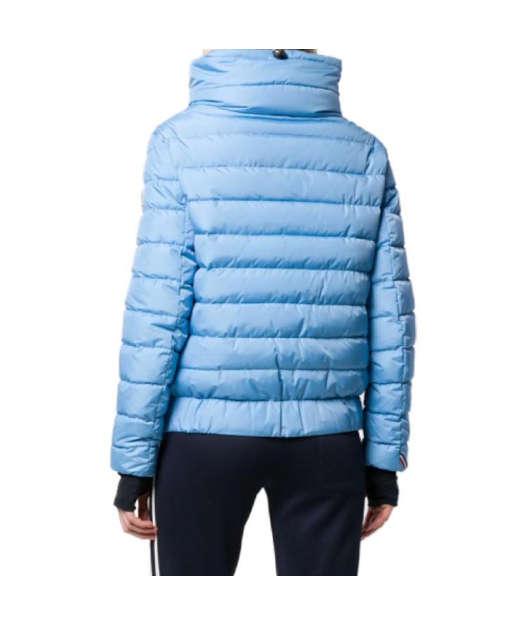 MONCLER Голубая полиамидовая куртка, фото 3