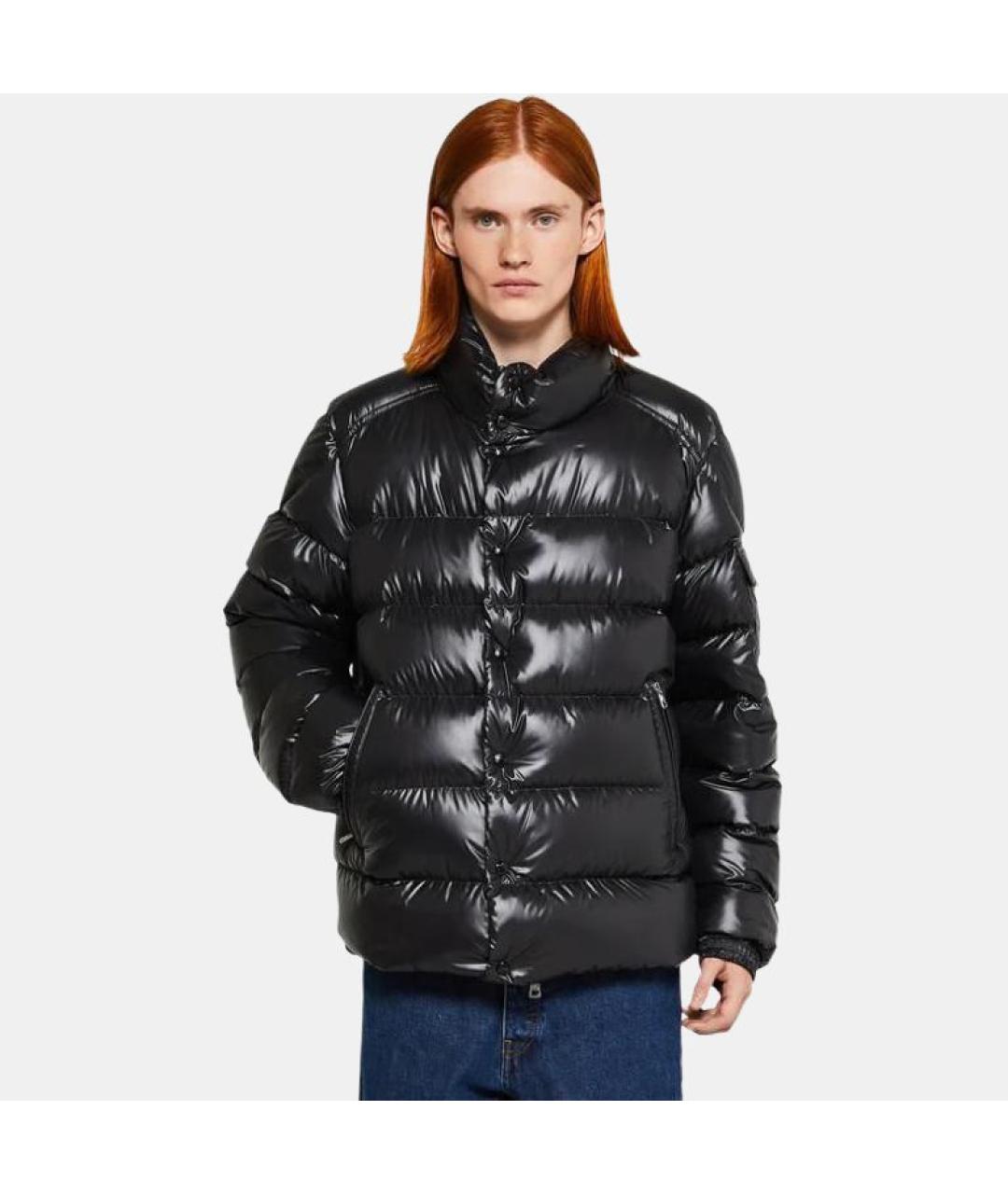 MONCLER Черный пуховик, фото 3
