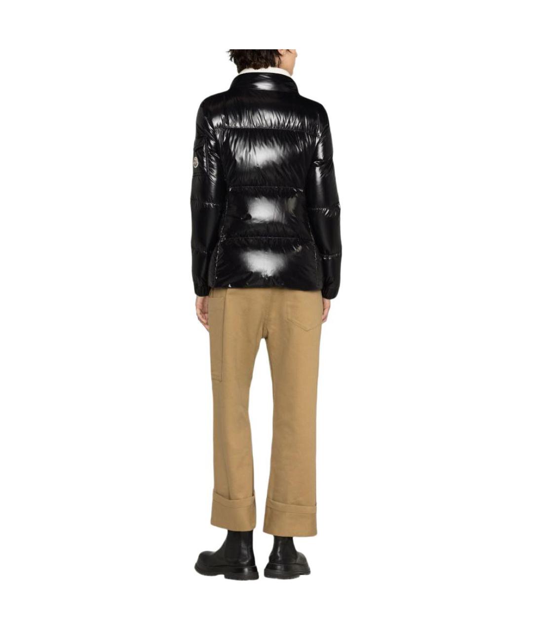 MONCLER Черная полиамидовая куртка, фото 5