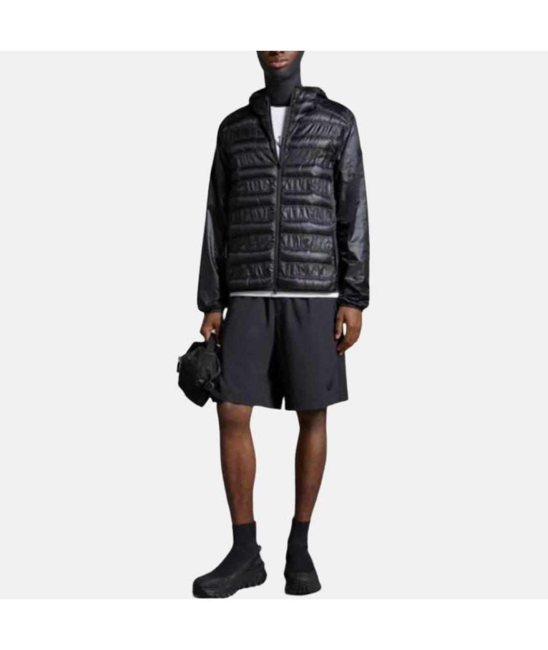 MONCLER Черный пуховик, фото 2