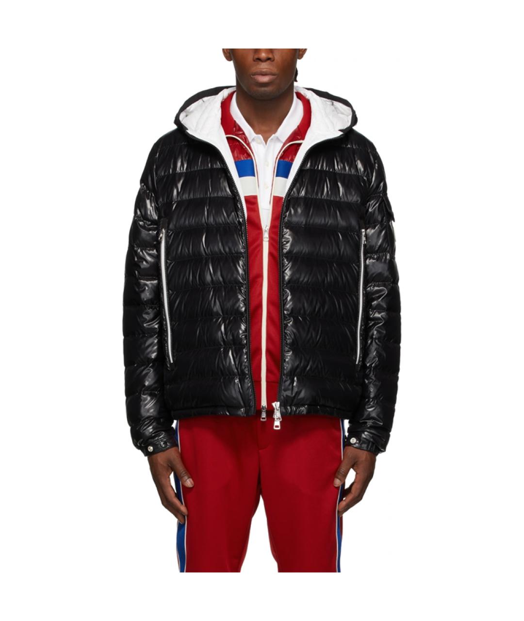 MONCLER Черная полиамидовая куртка, фото 4