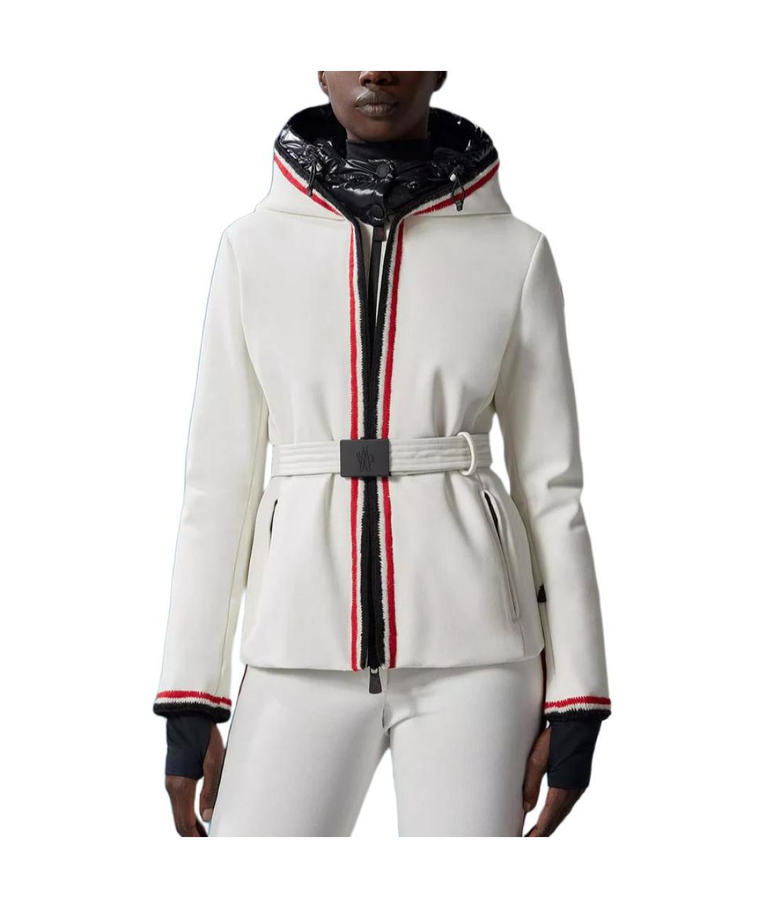 MONCLER Белая полиамидовая куртка, фото 2