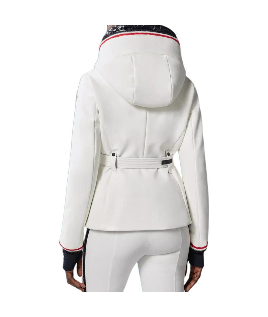 MONCLER Белая полиамидовая куртка, фото 3