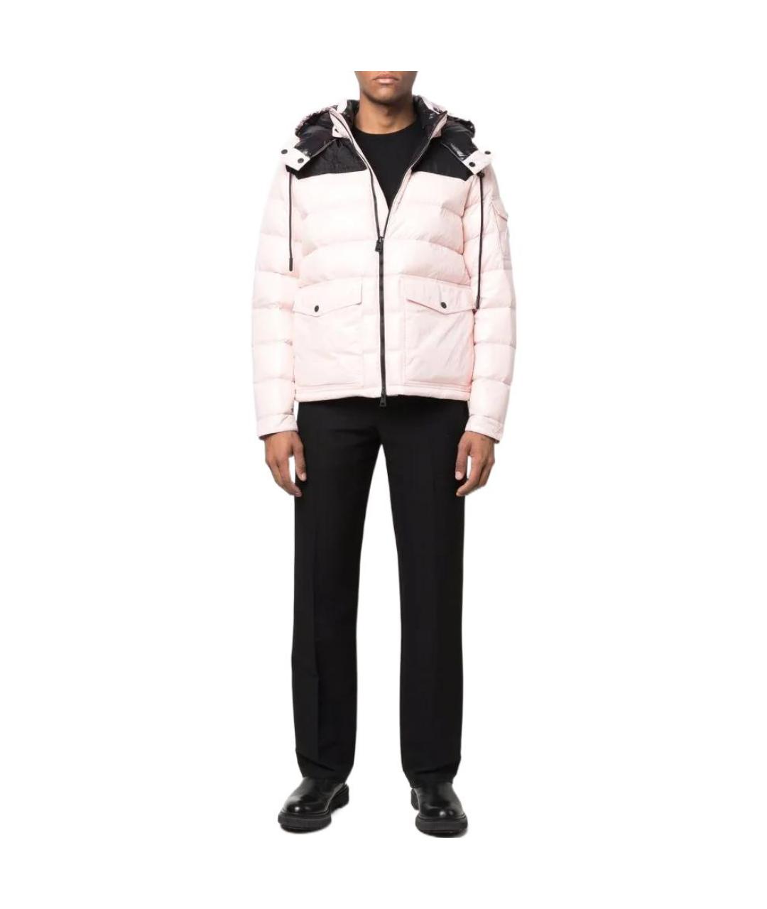 MONCLER Розовый пуховик, фото 2