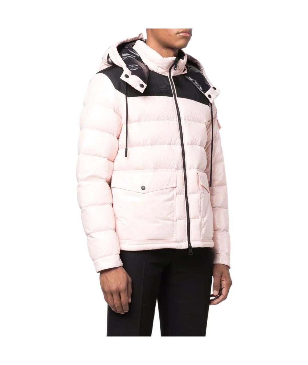 MONCLER Розовый пуховик, фото 4