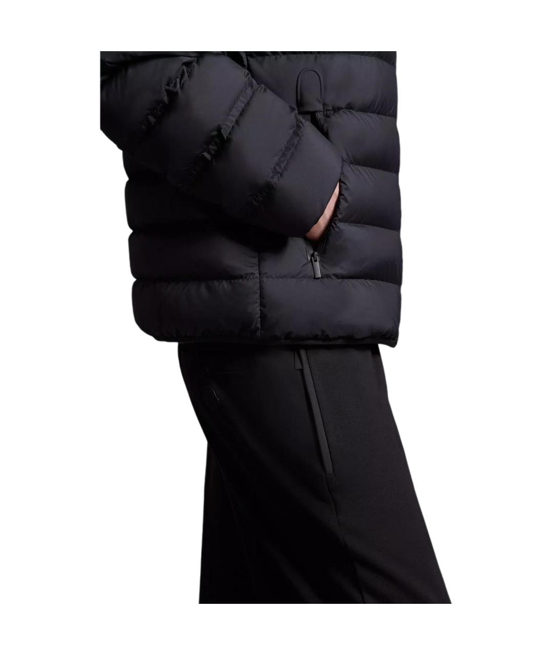 MONCLER Черный пуховик, фото 3