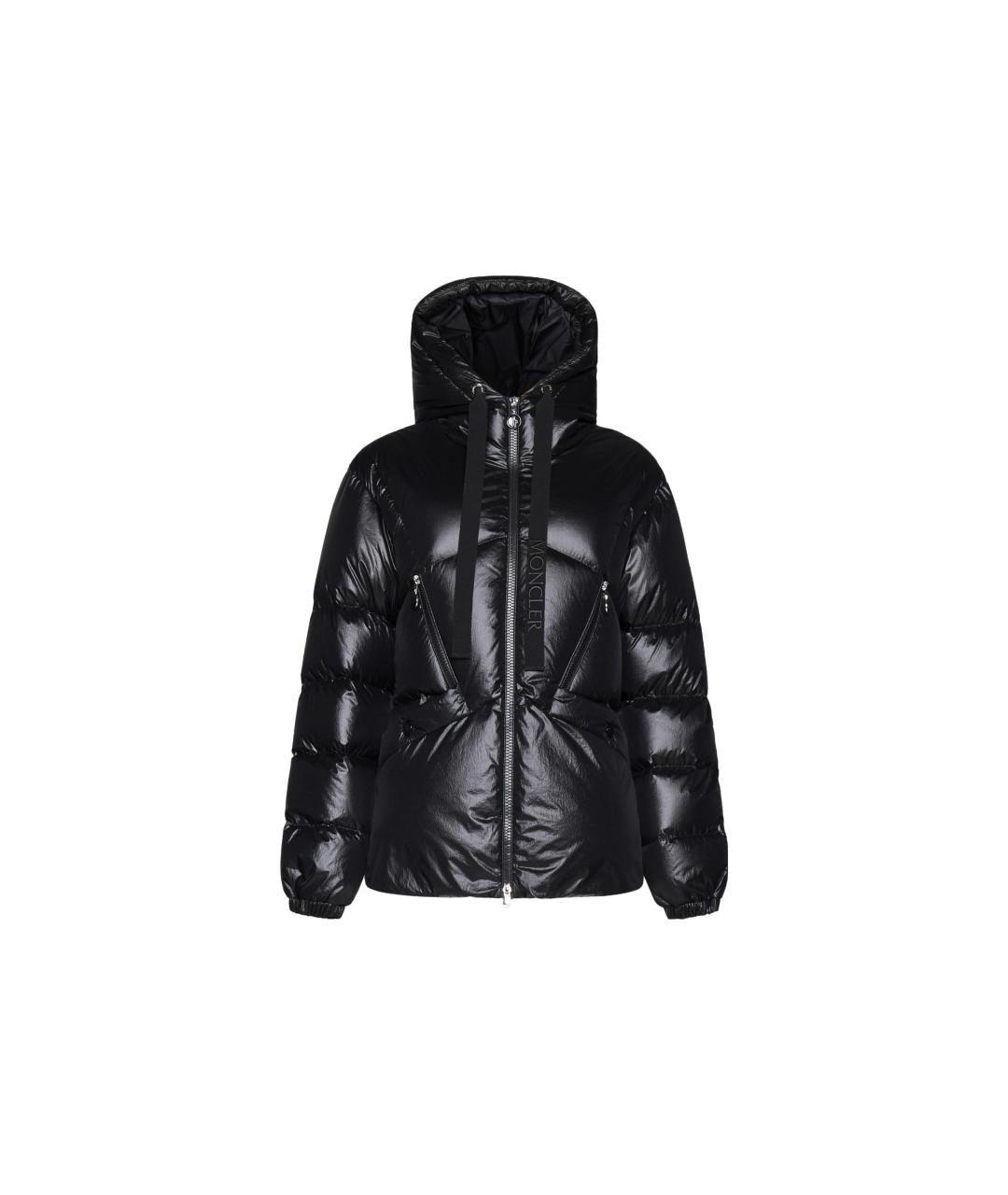 MONCLER Черный пуховик, фото 1