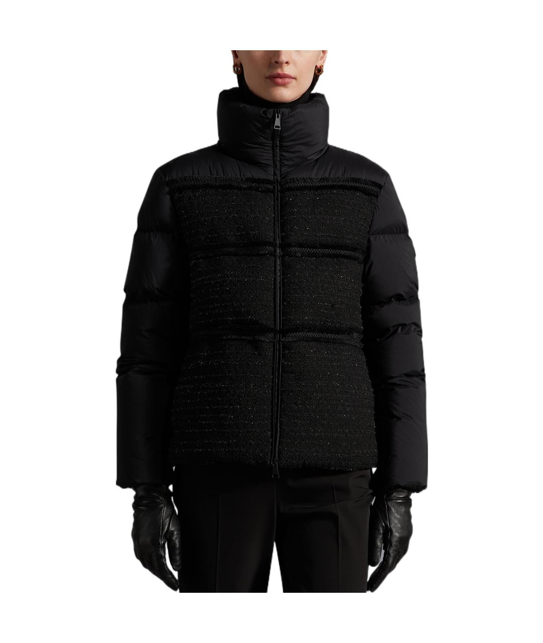 MONCLER Черный пуховик, фото 3