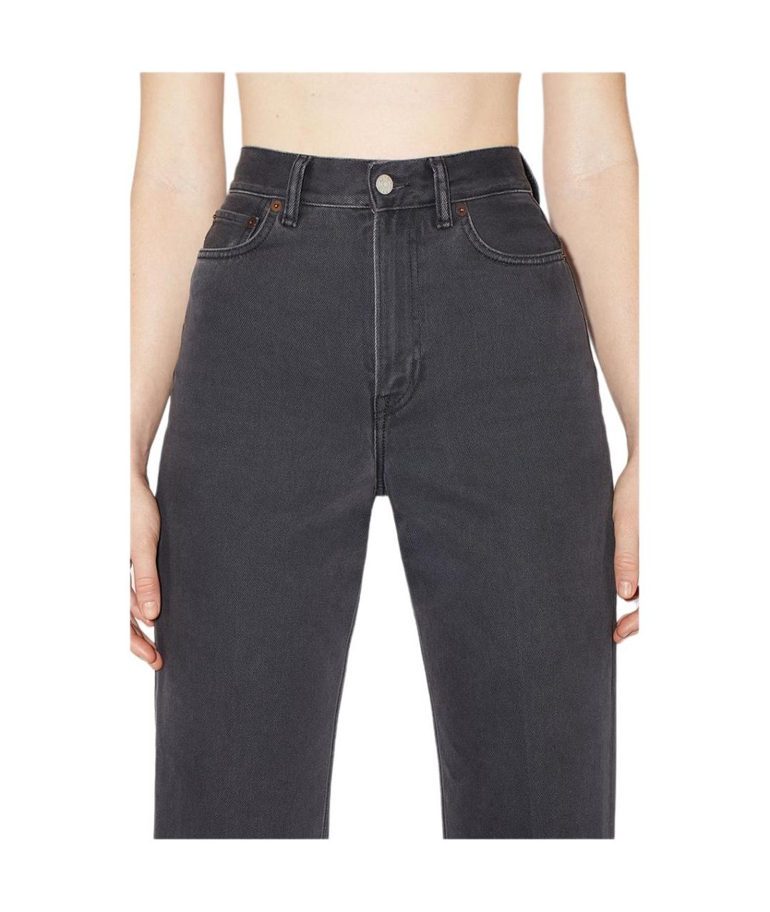 ACNE STUDIOS Черные прямые джинсы, фото 4